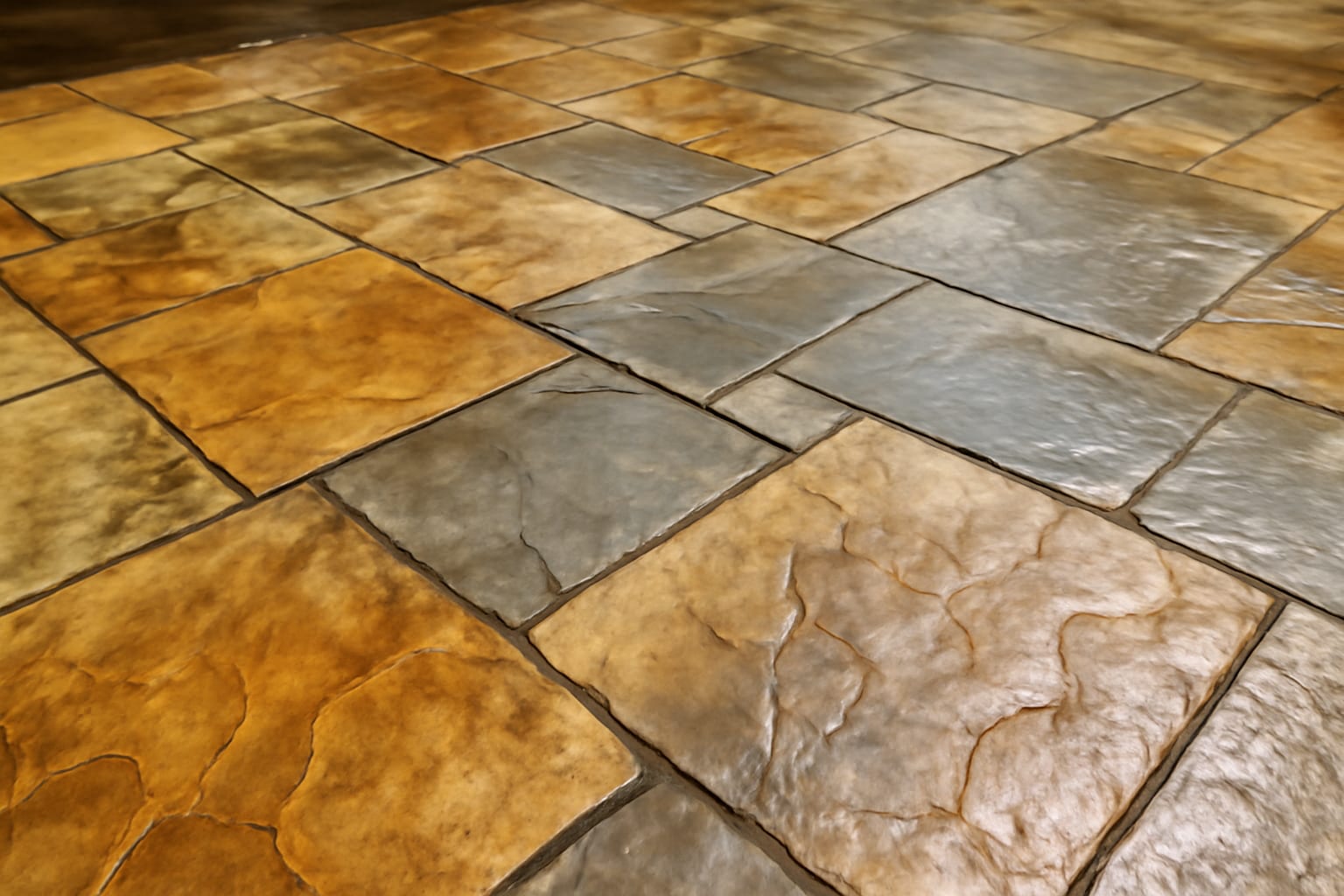 Stamped concrete that looks like stone in Laredo